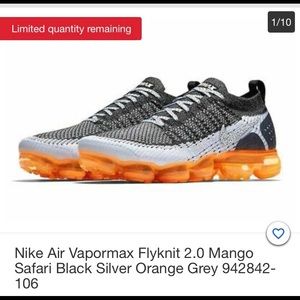 Nike Air Vapormax Flynit 2.0 orange/grey